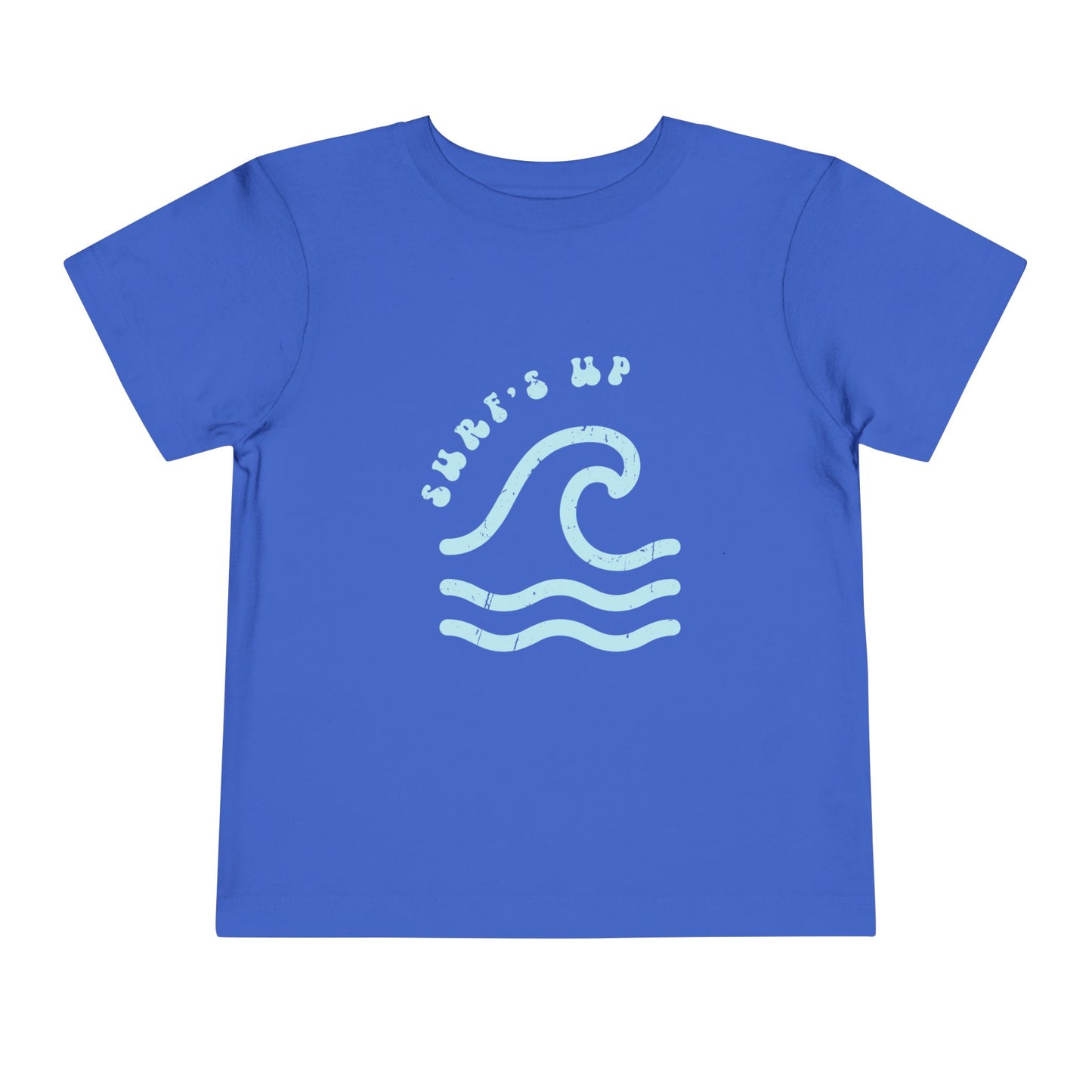 Surf's Up Ocean Wave Distressed Toddler Short Sleeve Beach Tee