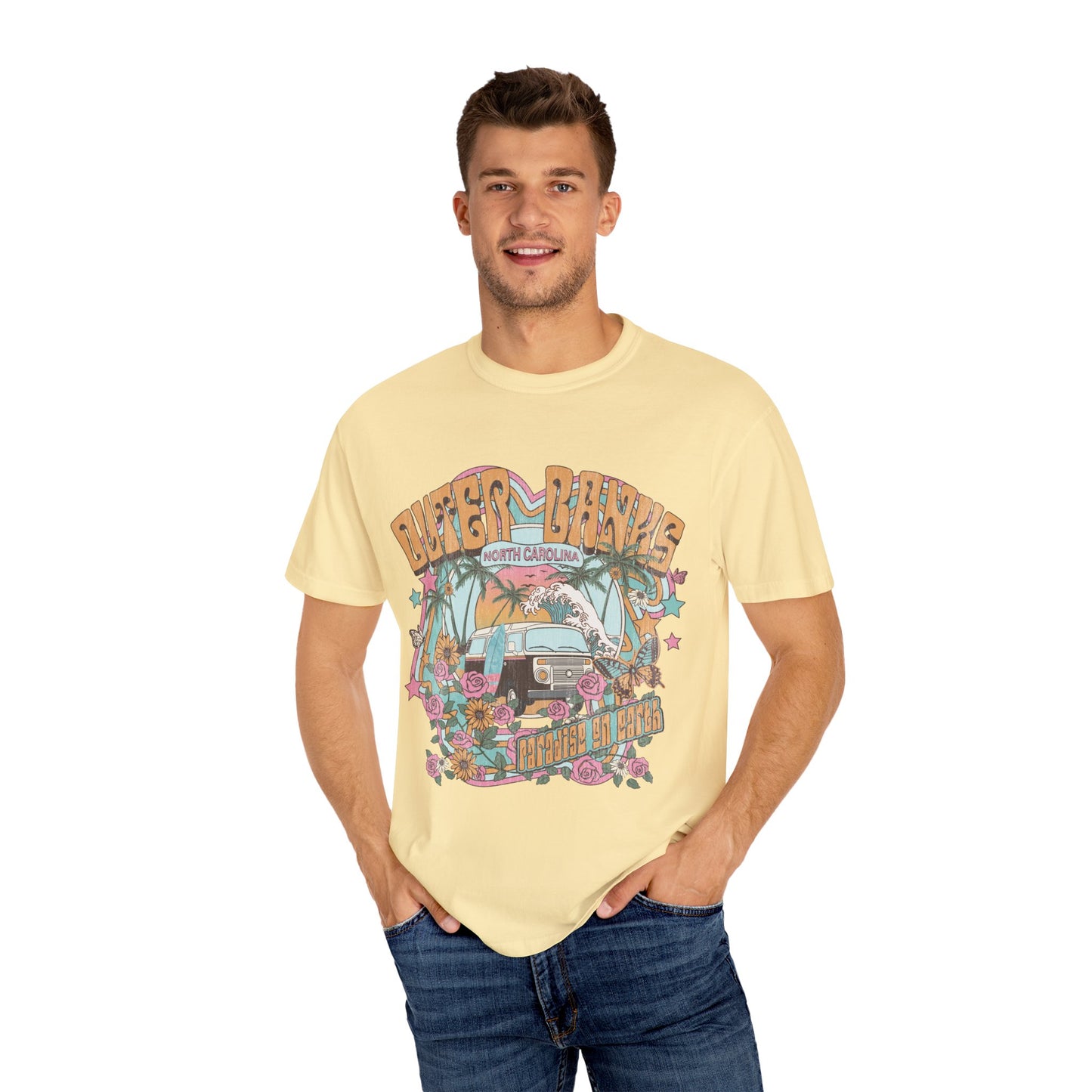 Vintage Outerbanks Paradise on Earth Adult Unisex T-shirt