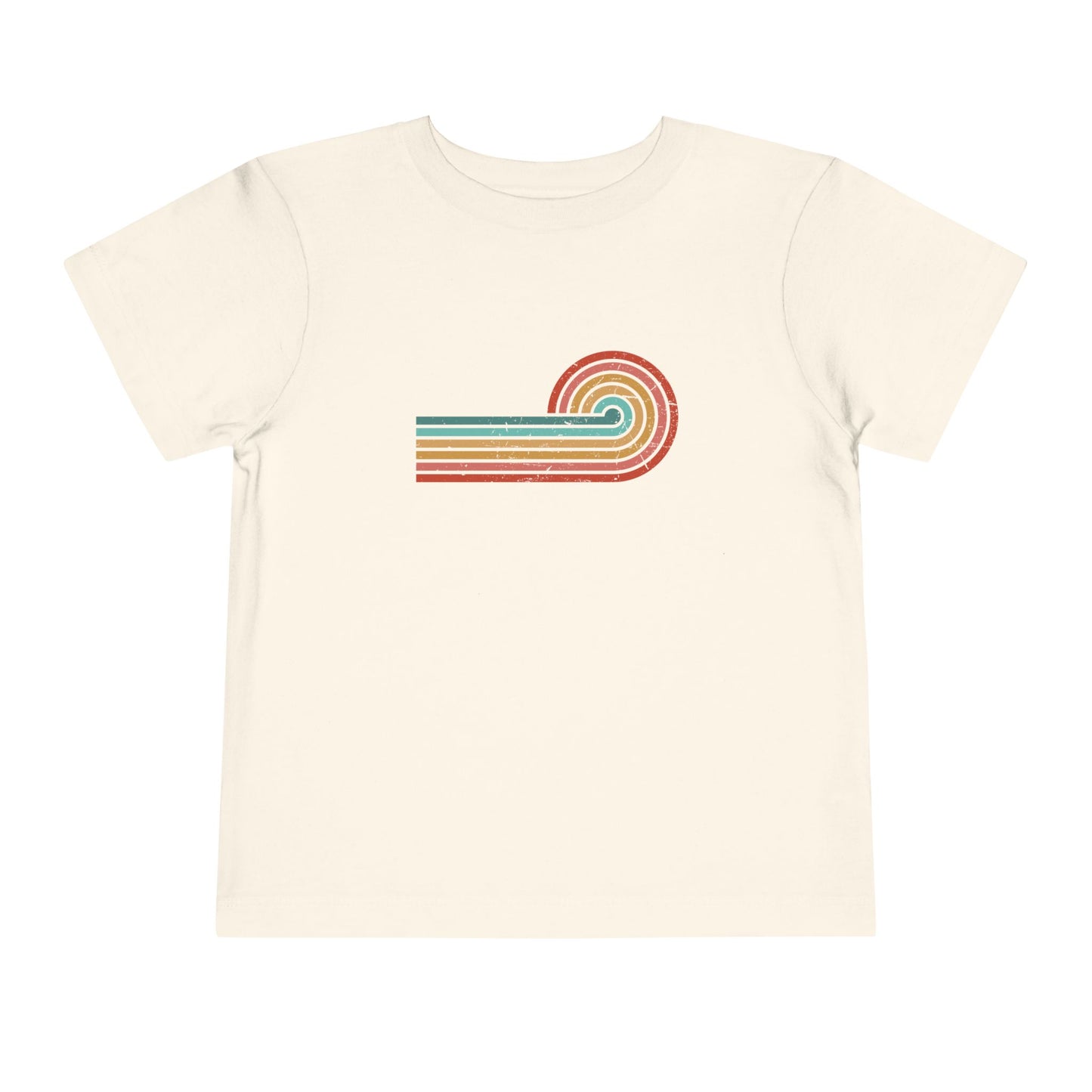Retro Sunset Distressed Toddler Short Sleeve T-Shirt