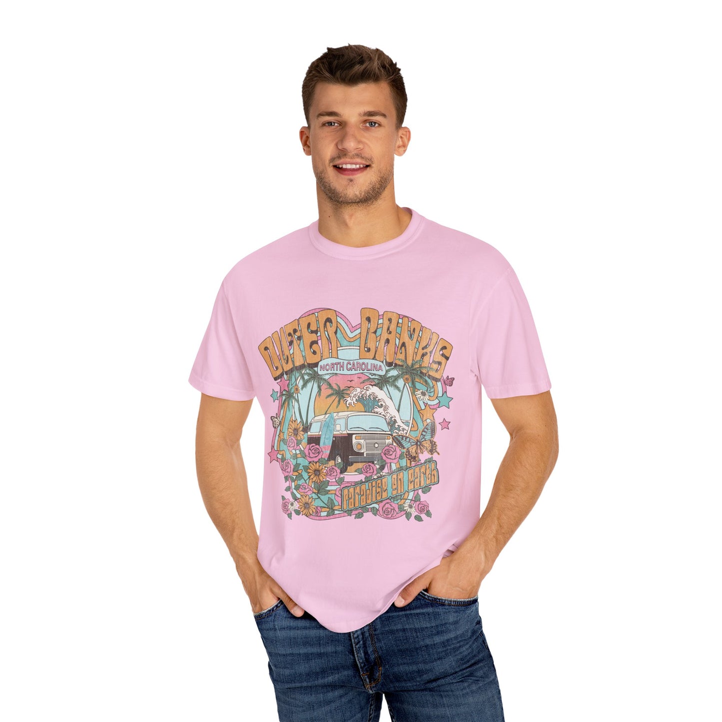 Vintage Outerbanks Paradise on Earth Adult Unisex T-shirt