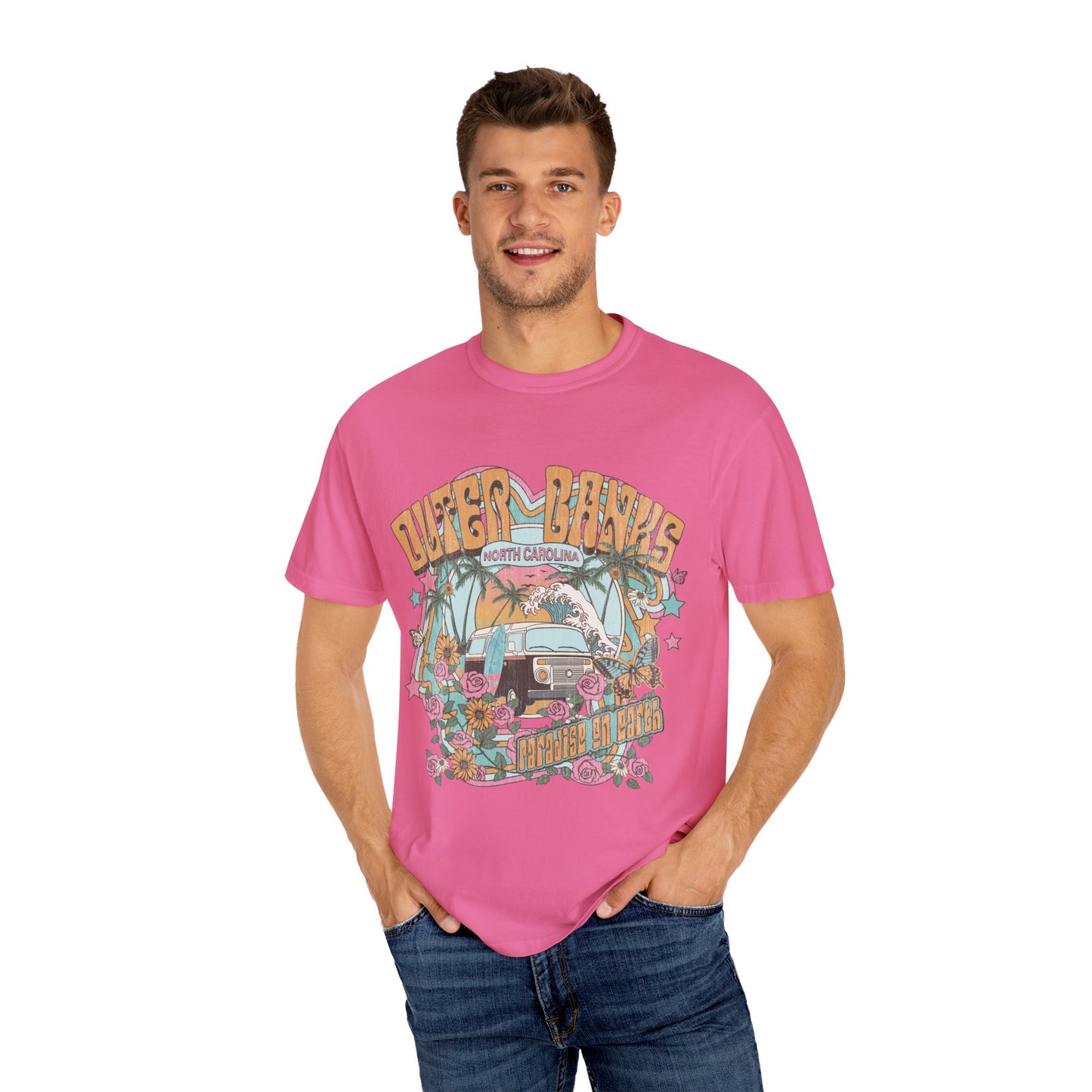 Vintage Outerbanks Paradise on Earth Adult Unisex T-shirt