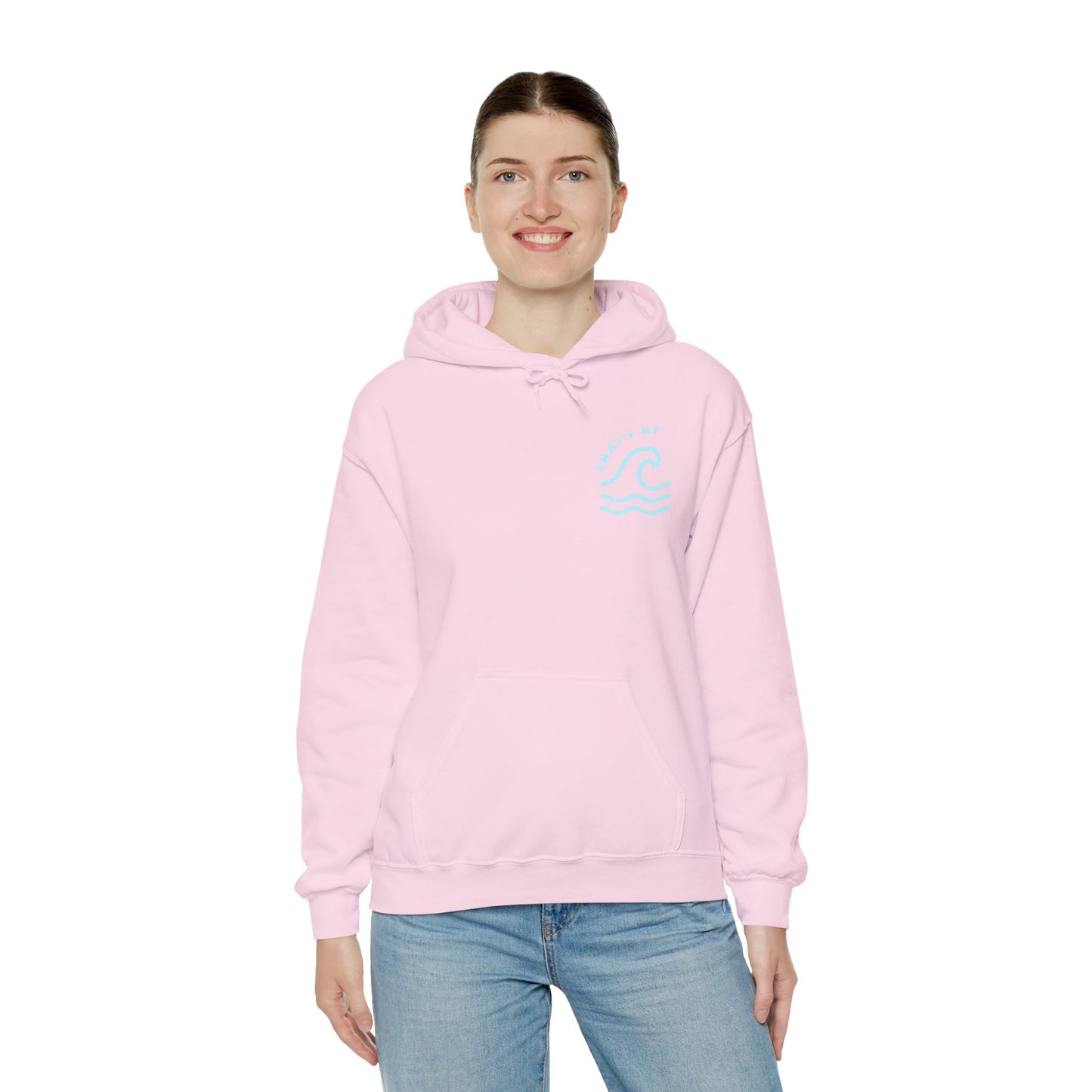 Surf's Up Distressed Adult Unisex Beach Hooded Sweatshirt Hoodie