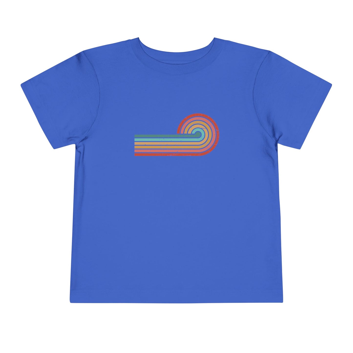 Retro Sunset Distressed Toddler Short Sleeve T-Shirt