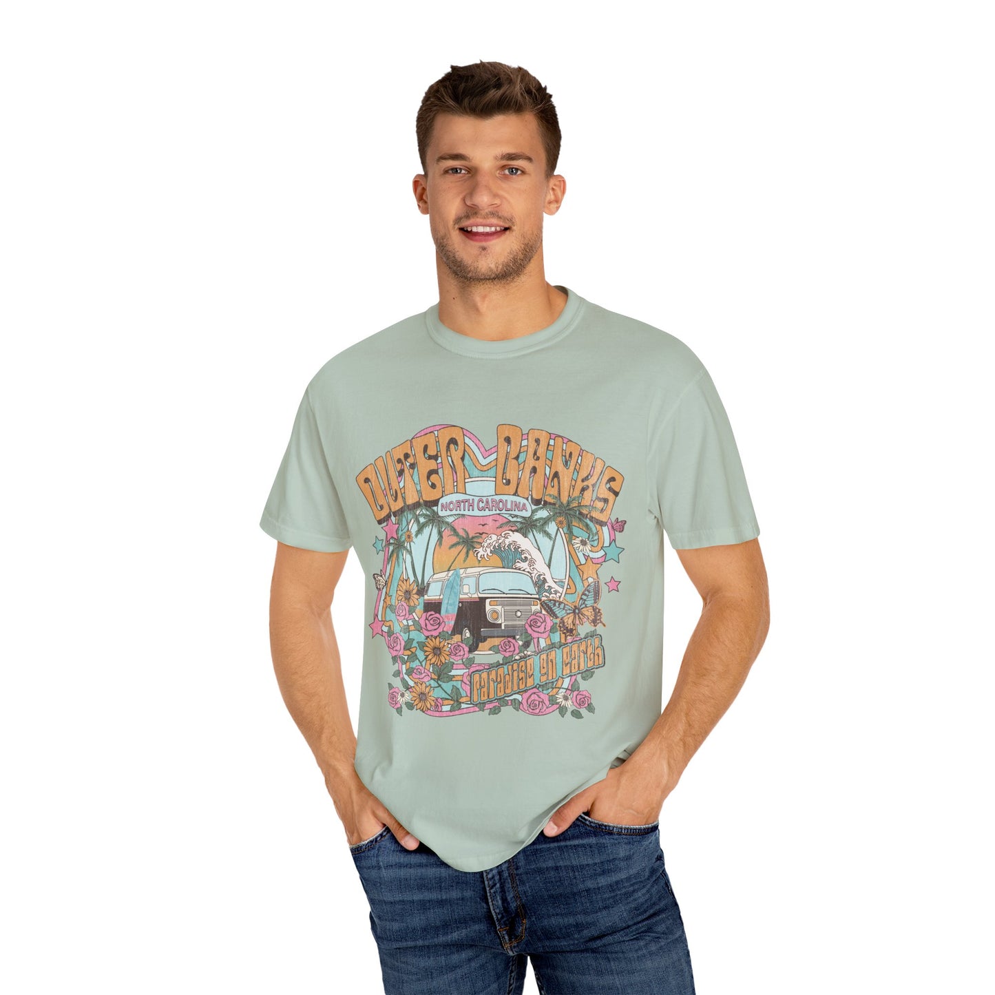 Vintage Outerbanks Paradise on Earth Adult Unisex T-shirt