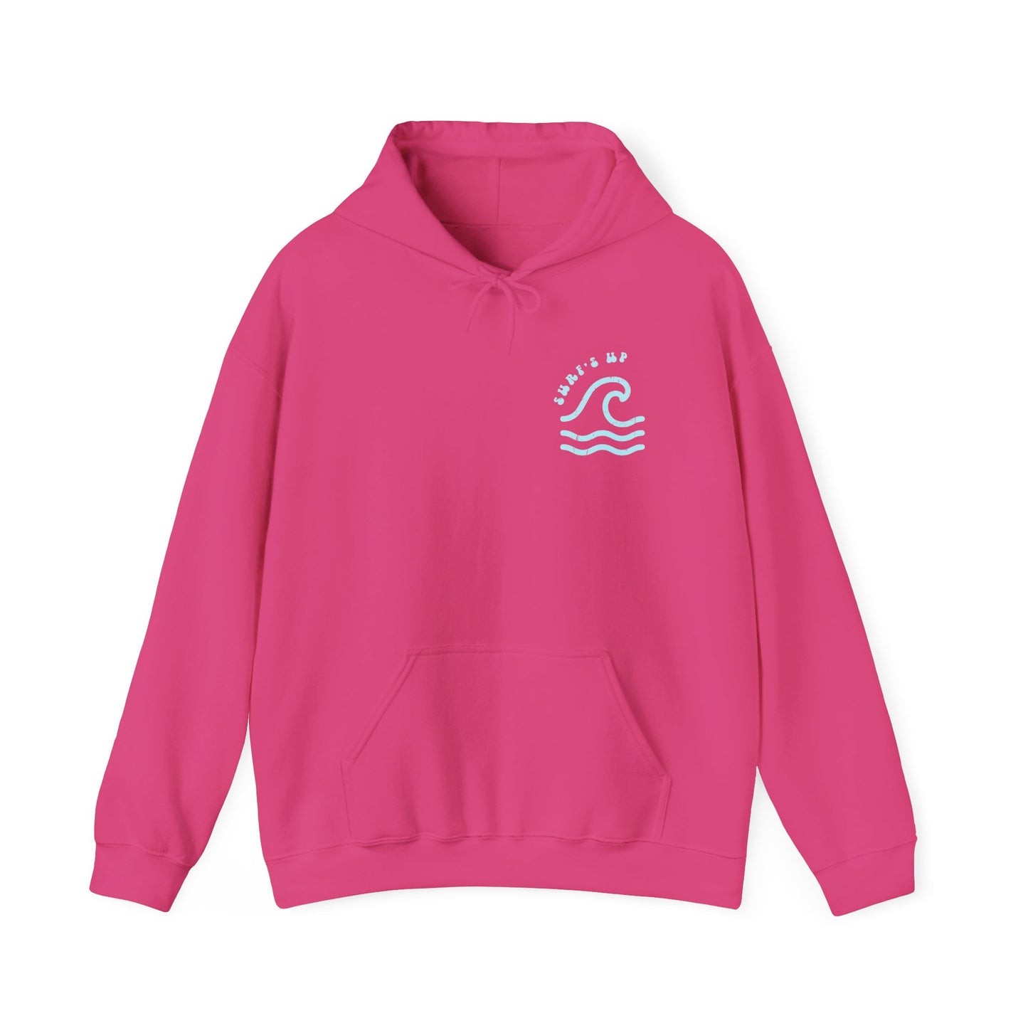 Surf's Up Distressed Adult Unisex Beach Hooded Sweatshirt Hoodie
