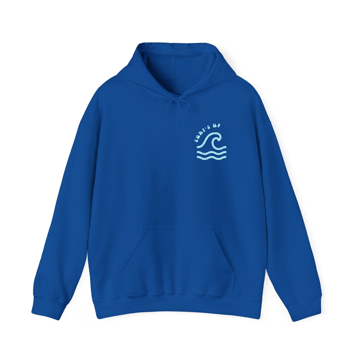 Surf's Up Distressed Adult Unisex Beach Hooded Sweatshirt Hoodie