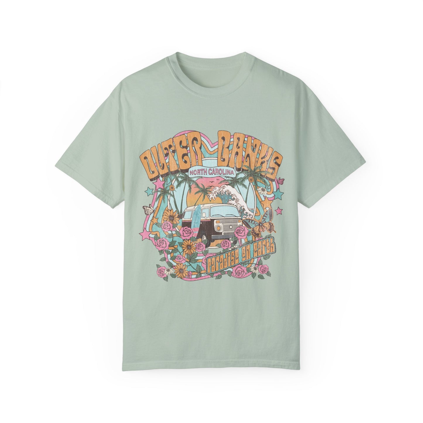 Vintage Outerbanks Paradise on Earth Adult Unisex T-shirt