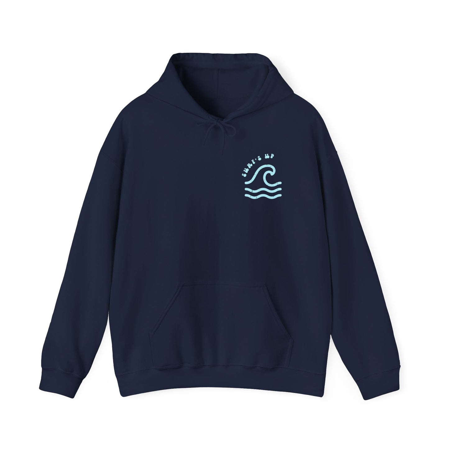 Surf's Up Distressed Adult Unisex Beach Hooded Sweatshirt Hoodie
