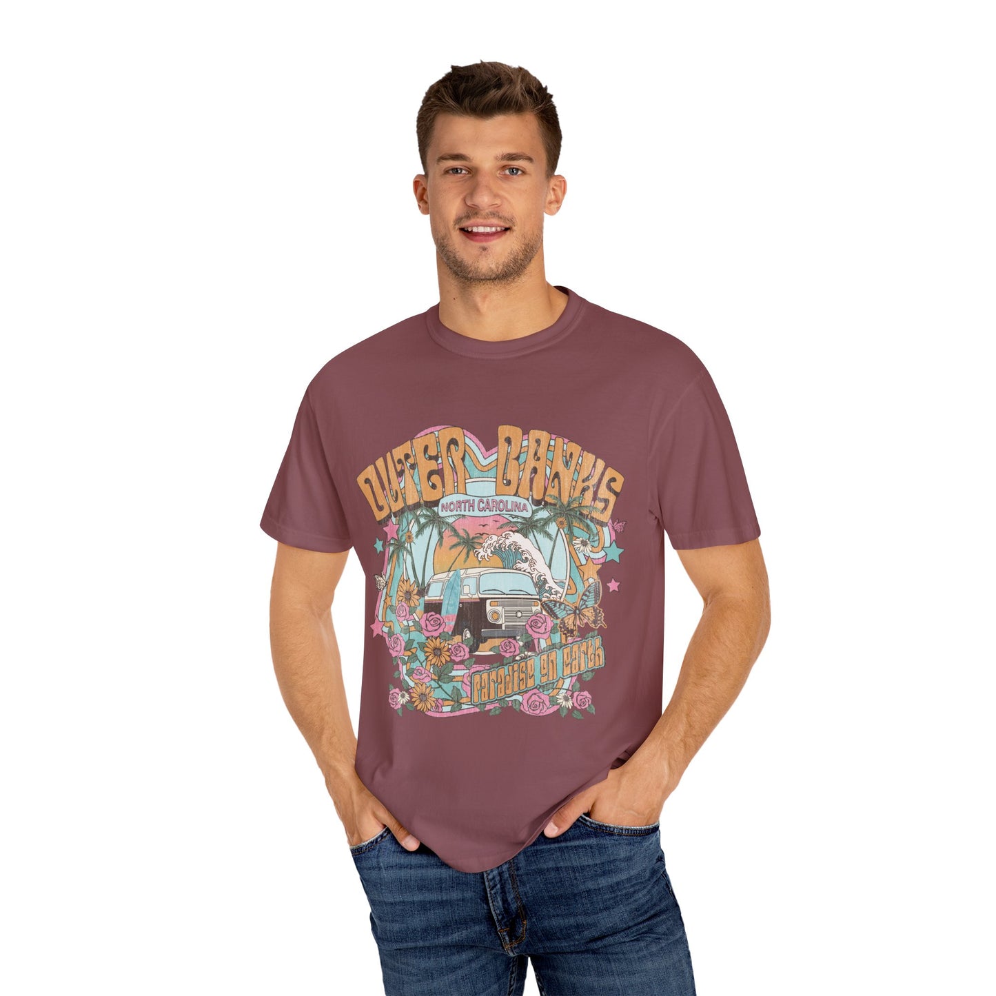 Vintage Outerbanks Paradise on Earth Adult Unisex T-shirt