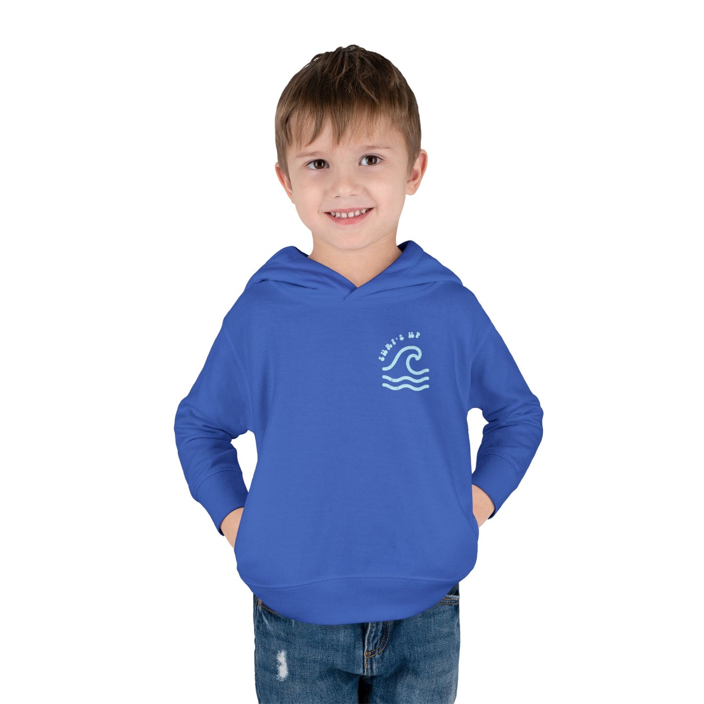 Surf's Up Distressed Toddler Pullover Sweatshirt Fleece Hoodie