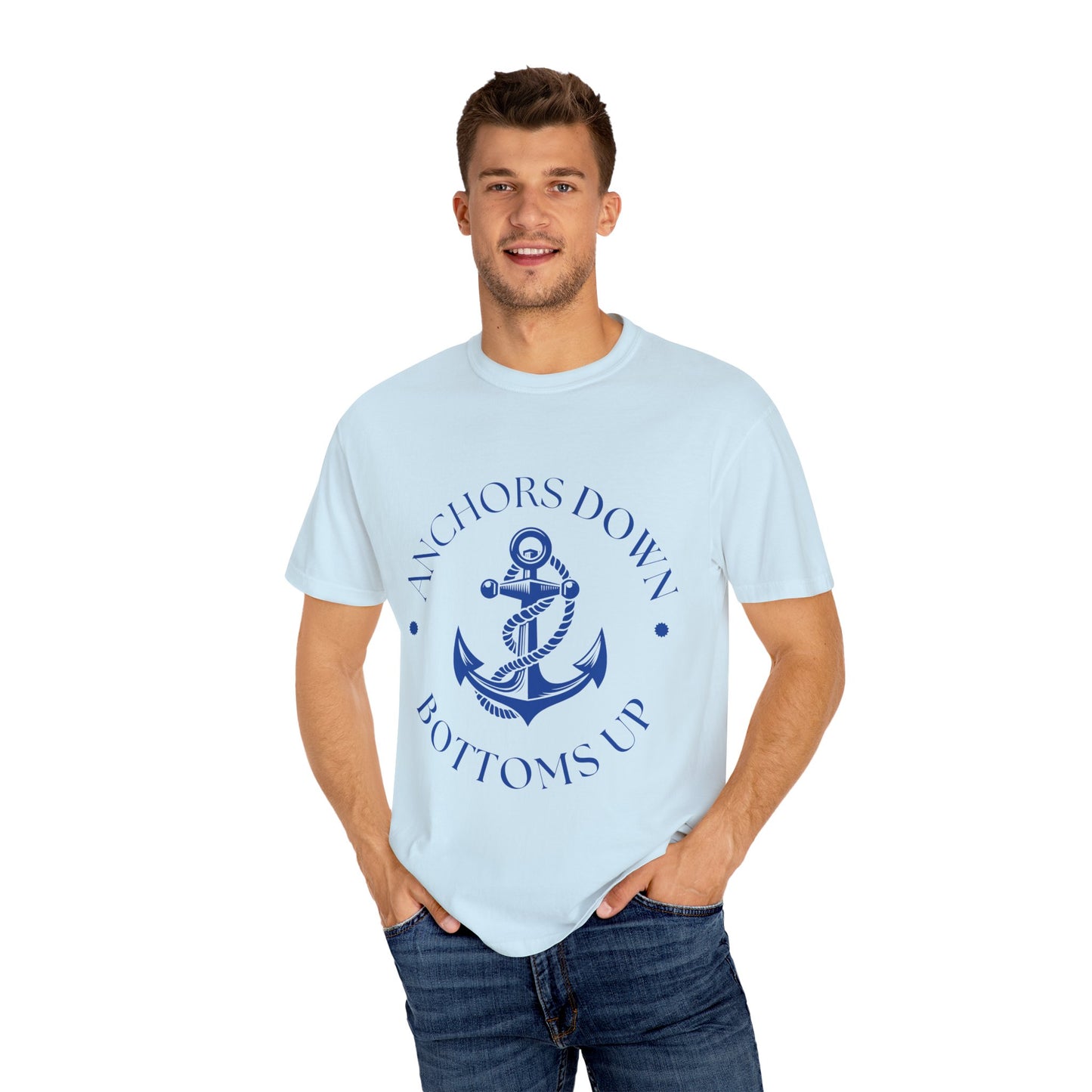 Anchor Shirt Adult Unisex Oversized Beach Fishing T-shirt