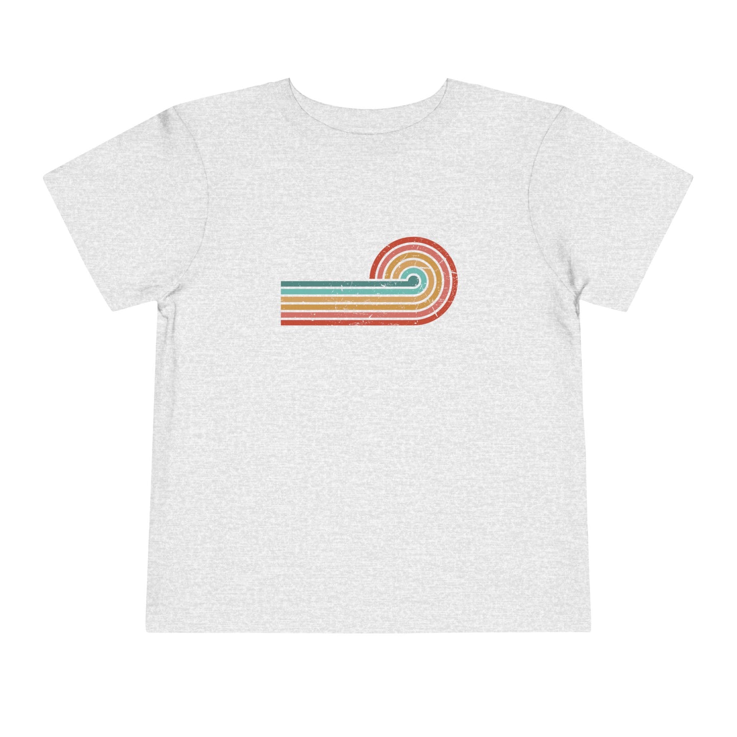 Retro Sunset Distressed Toddler Short Sleeve T-Shirt