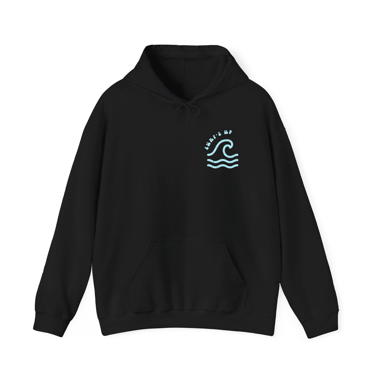 Surf's Up Distressed Adult Unisex Beach Hooded Sweatshirt Hoodie