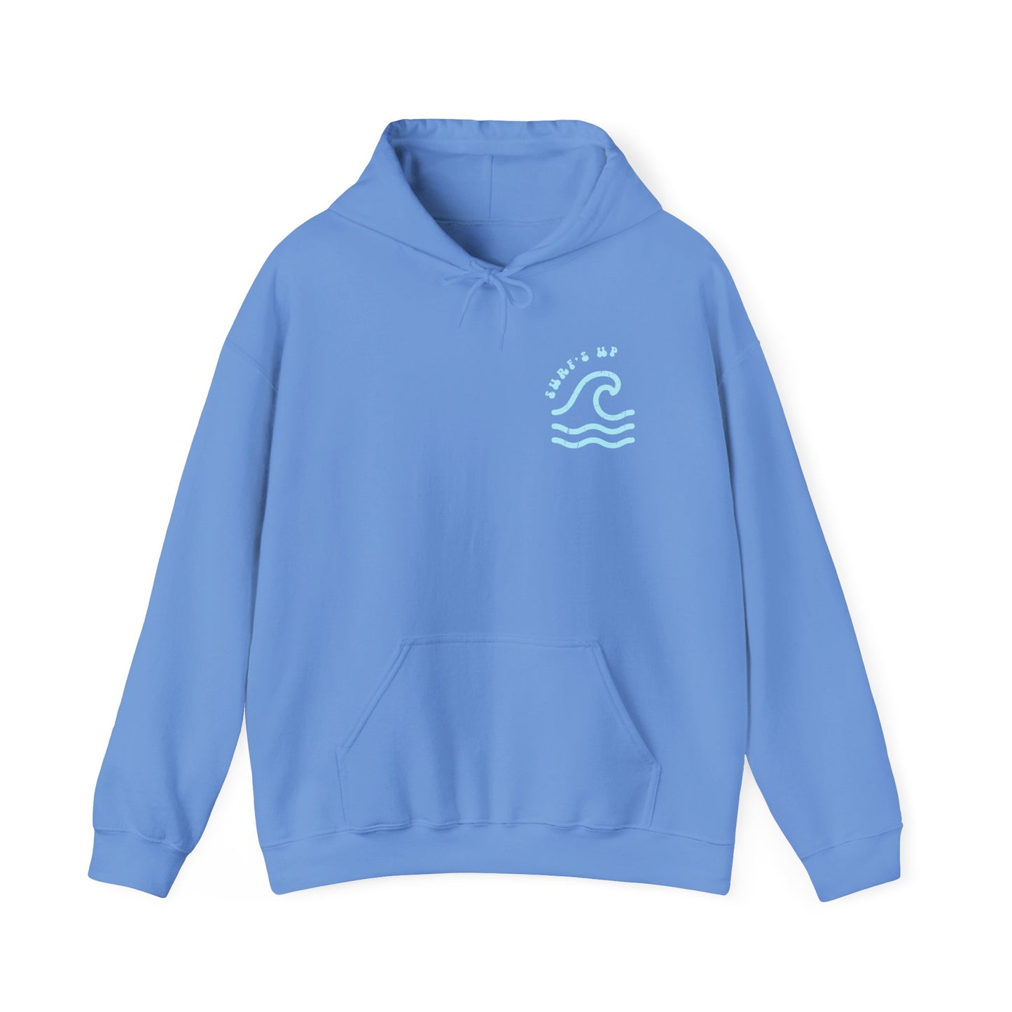 Surf's Up Distressed Adult Unisex Beach Hooded Sweatshirt Hoodie