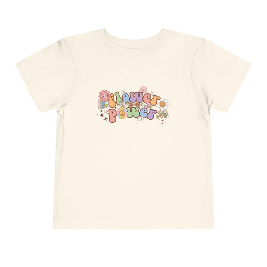 Spring Flower Power Retro Vintage Toddler Short Sleeve T-Shirt