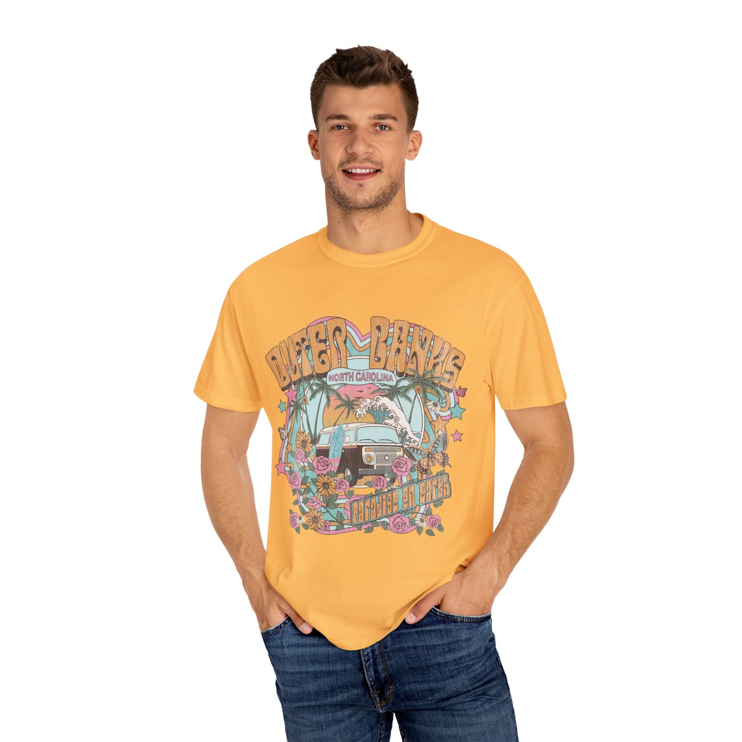 Vintage Outerbanks Paradise on Earth Adult Unisex T-shirt