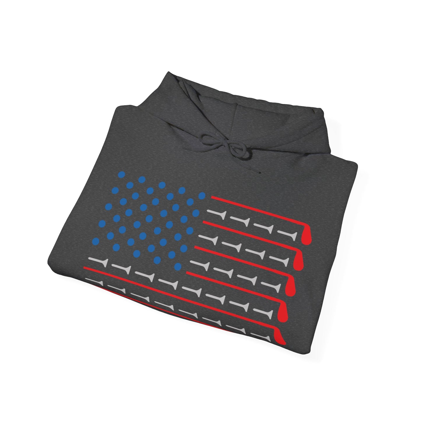 USA Flag Golf Beach Adult Unisex Hooded Sweatshirt Hoodie