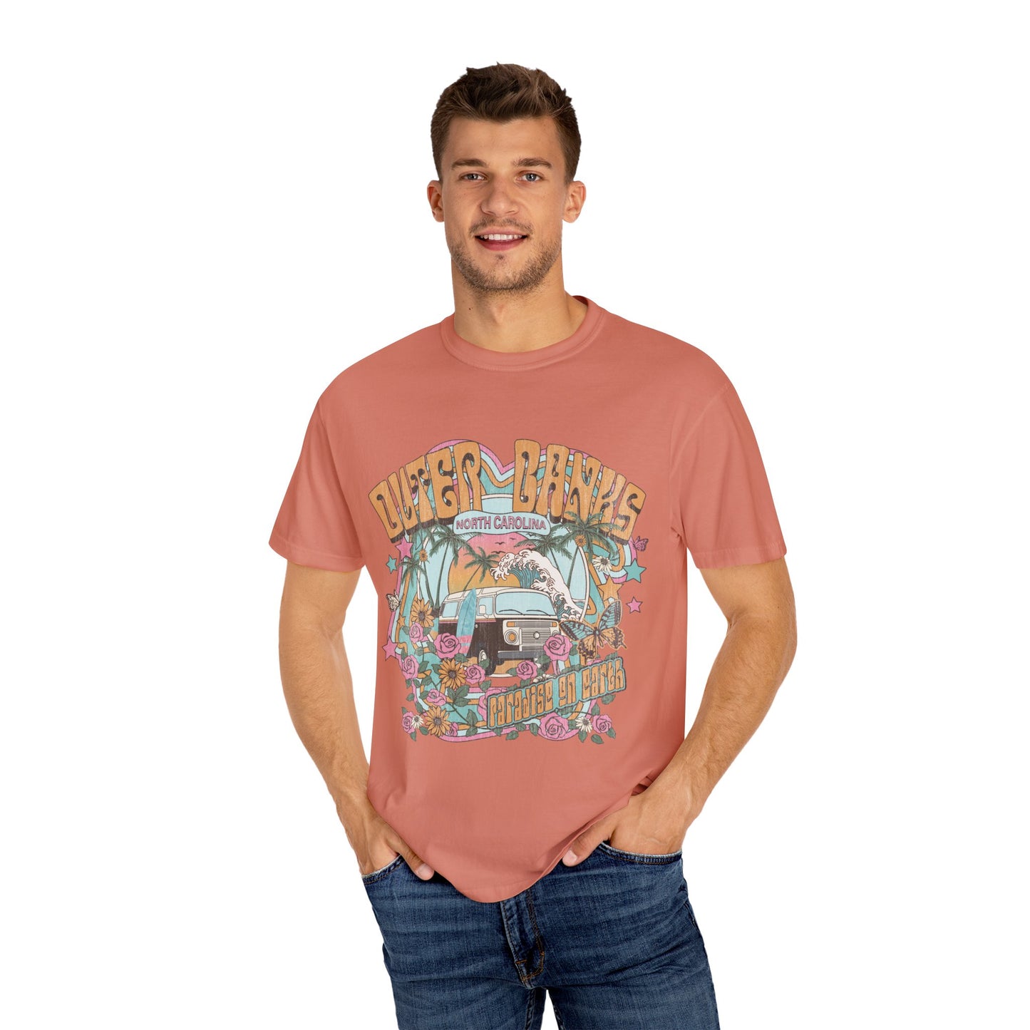 Vintage Outerbanks Paradise on Earth Adult Unisex T-shirt
