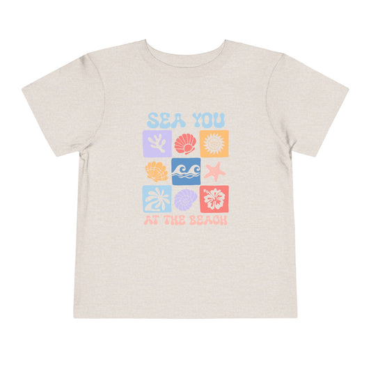 See You At The Beach Toddler Short Sleeve T-Shirt