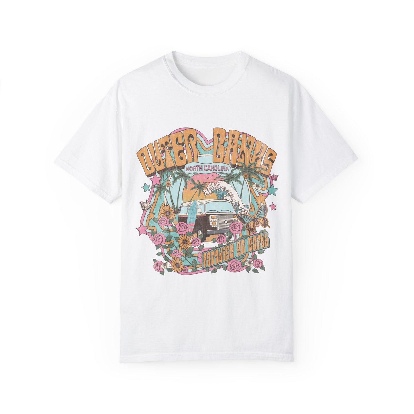 Vintage Outerbanks Paradise on Earth Adult Unisex T-shirt