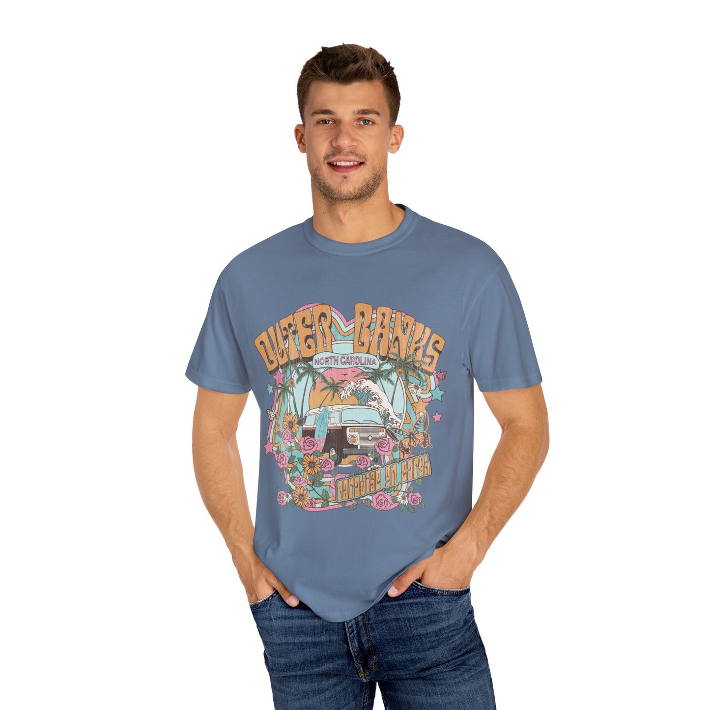 Vintage Outerbanks Paradise on Earth Adult Unisex T-shirt
