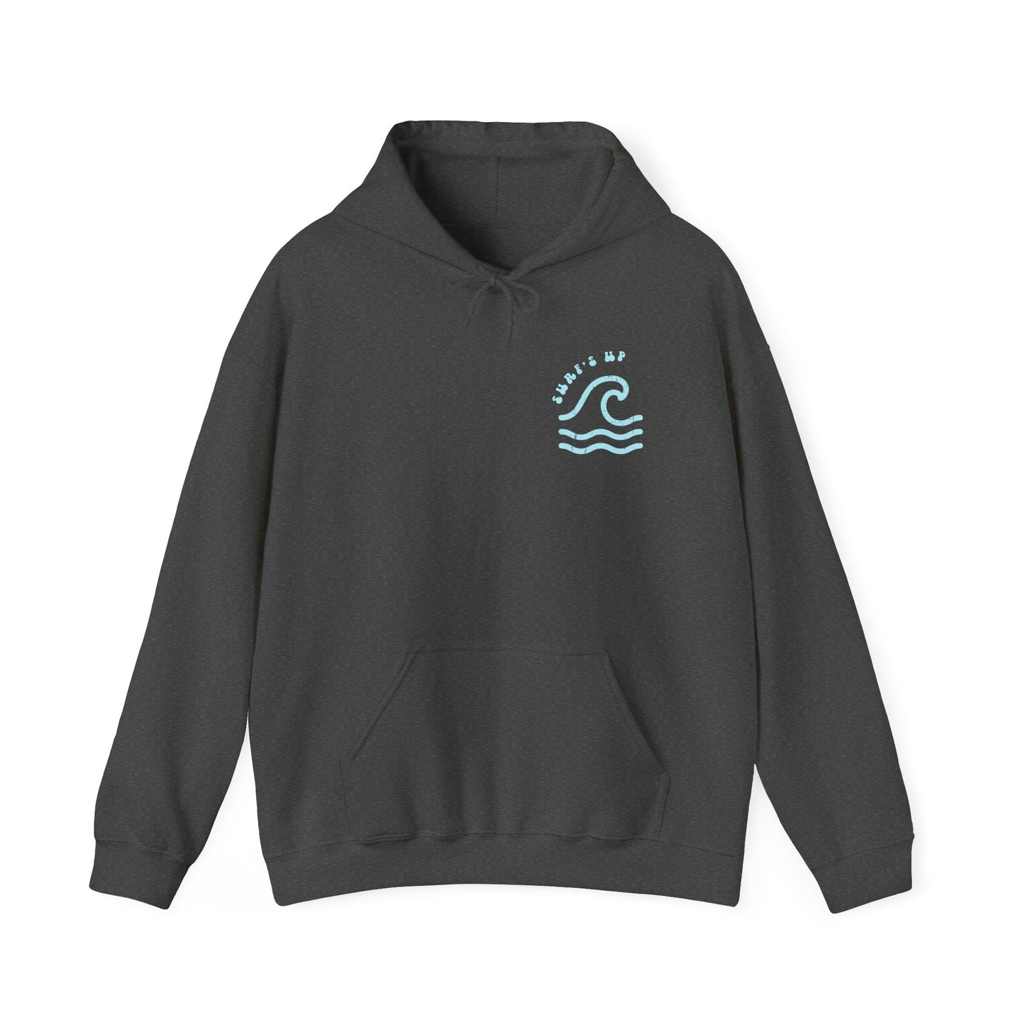 Surf's Up Distressed Adult Unisex Beach Hooded Sweatshirt Hoodie