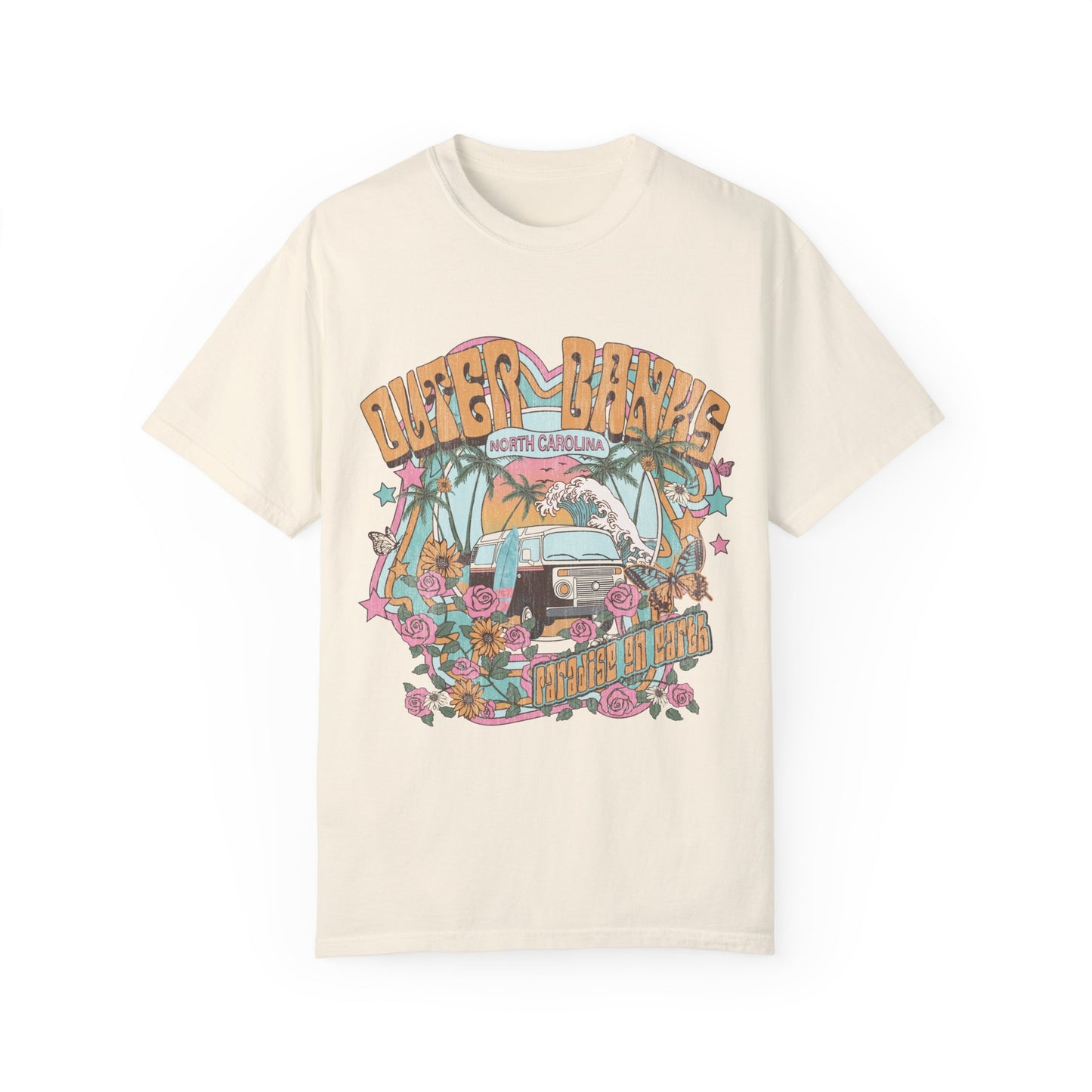 Vintage Outerbanks Paradise on Earth Adult Unisex T-shirt