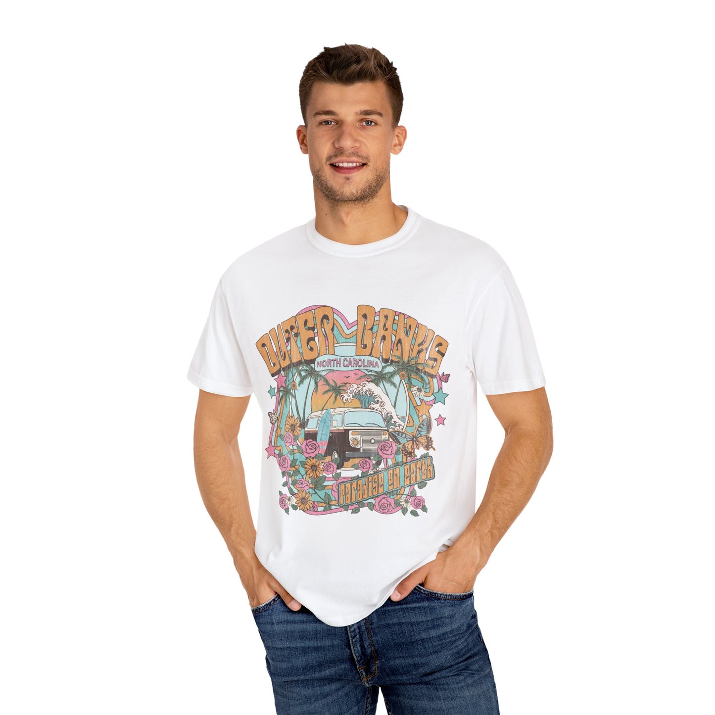Vintage Outerbanks Paradise on Earth Adult Unisex T-shirt