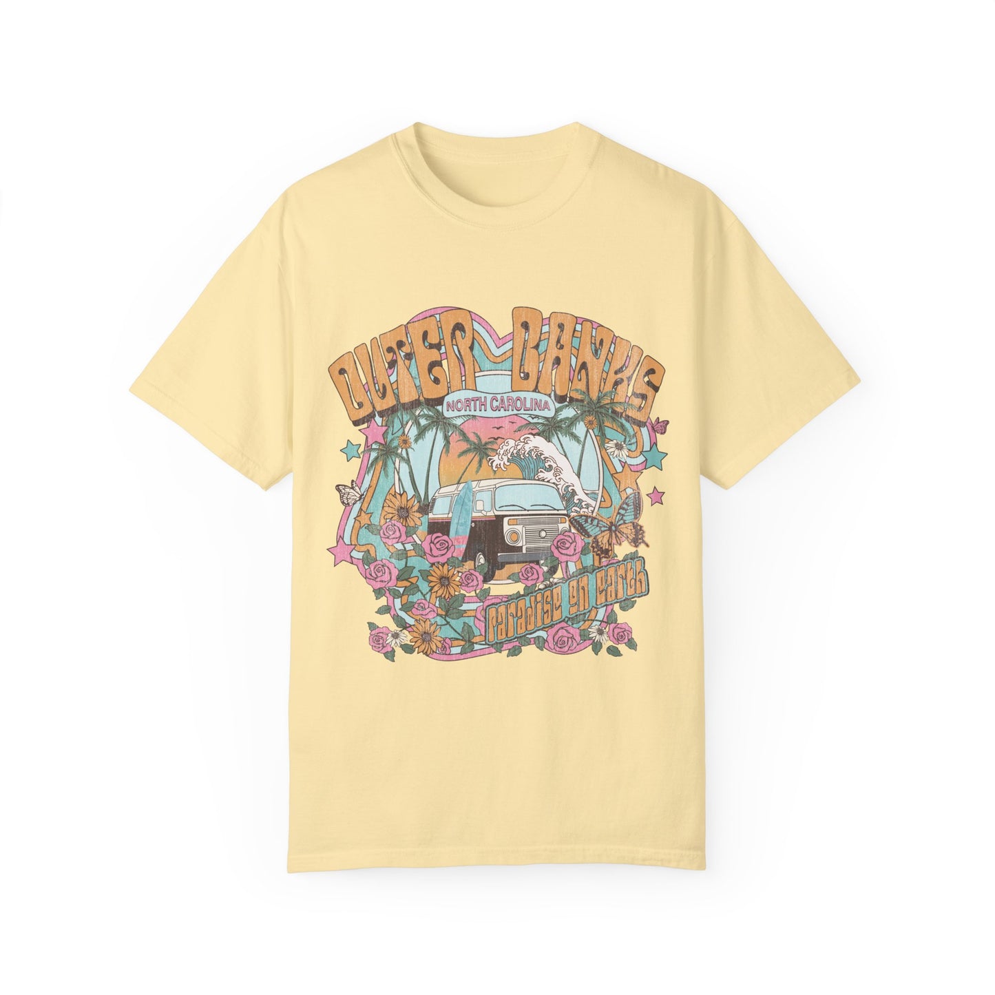 Vintage Outerbanks Paradise on Earth Adult Unisex T-shirt