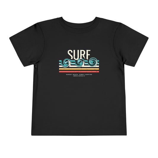 Surf California Retro Toddler Short Sleeve T-Shirt